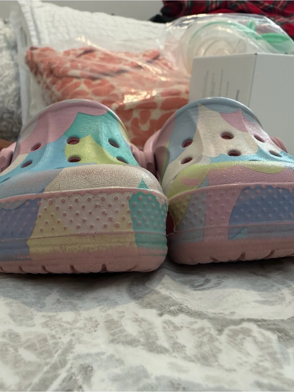 CROCS Kids Classic Clog - Pastel Multi Pink Blue Green